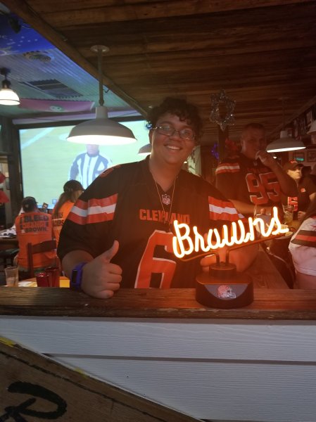 Worlds biggest browns fan in florida